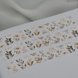 Washi Tape Light Wildflower journaling supplies for your planner imagem 2