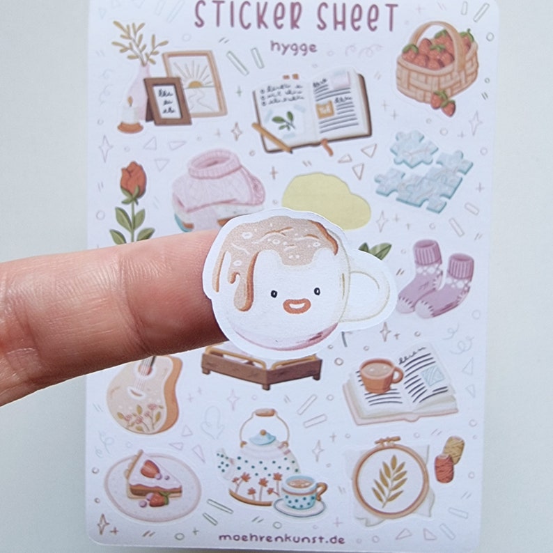 Hygge Bullet Journal Stickers. 
Decorative stickers, made for Bullet Journals, Planners, and Scrapbooks of all sizes