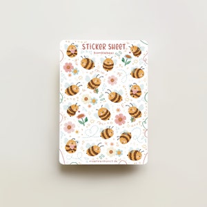 Stickervel - hommels | dagboekstickers, kalender, plannerstickers, plakboekstickers, lentestickers, gezellige kunst, bijenstickers