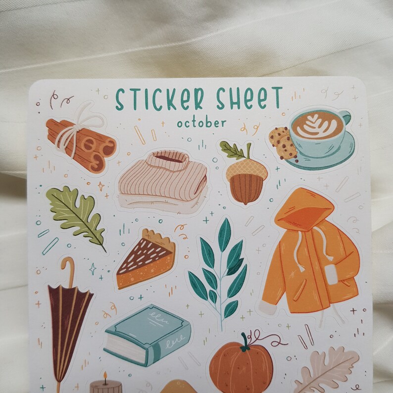 Autumn Bullet Journal Stickers. 
Decorative stickers, made for Bullet Journals, Planners, and Scrapbooks of all sizes