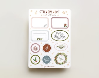 Sticker Sheet - Small Gift Labels | journaling stickers for your planner