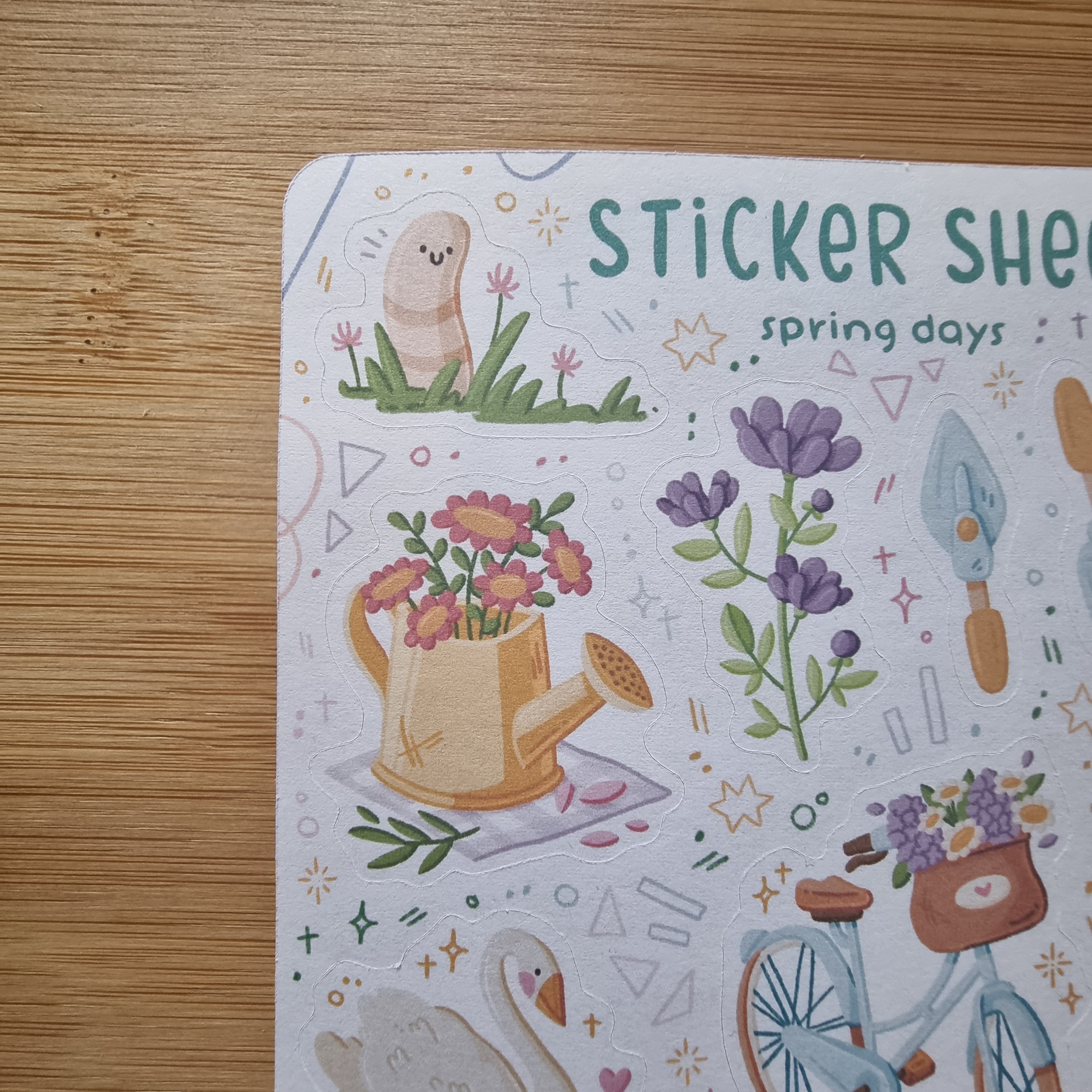 Sticker Book Spring Sticker Sheet - Spring Days | Journal Stickers, Calendar, Planner ...