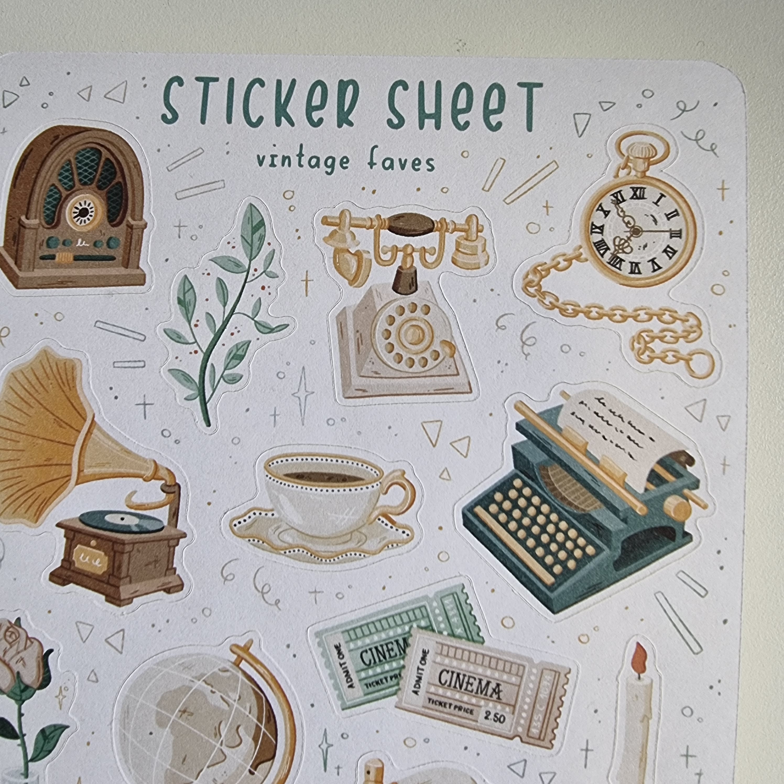 Paper, Party & Kids Scrapbooking typewriter stickers Stamped months of