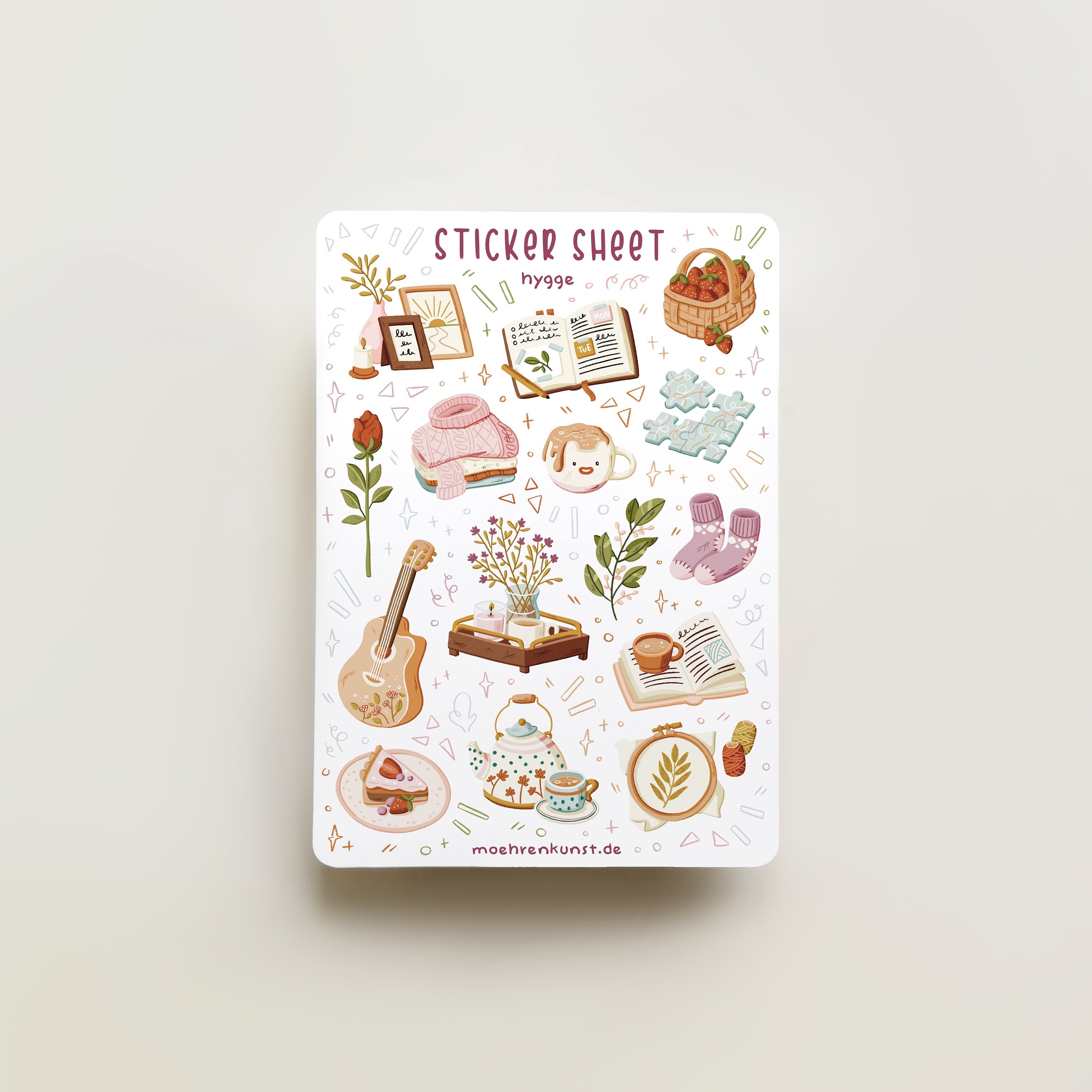 Sticker Sheet Hygge Journal Stickers, Calendar, Planner Stickers, Scrapbook  Stickers, Fall Stickers, Cozy Illustration, Autumn, Hygge 