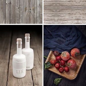 Double-sided - Vintage Wooden Food and Product Photography Backdrop