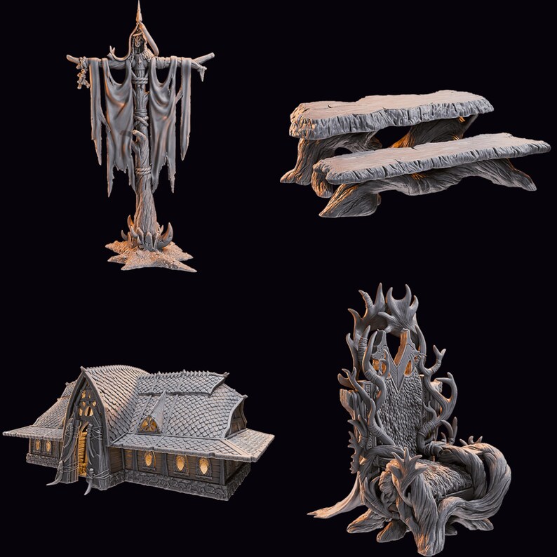 Dnd Miniatures Orcs of Butcherhold Dnd Miniatures STL Dnd 3D Printable ...