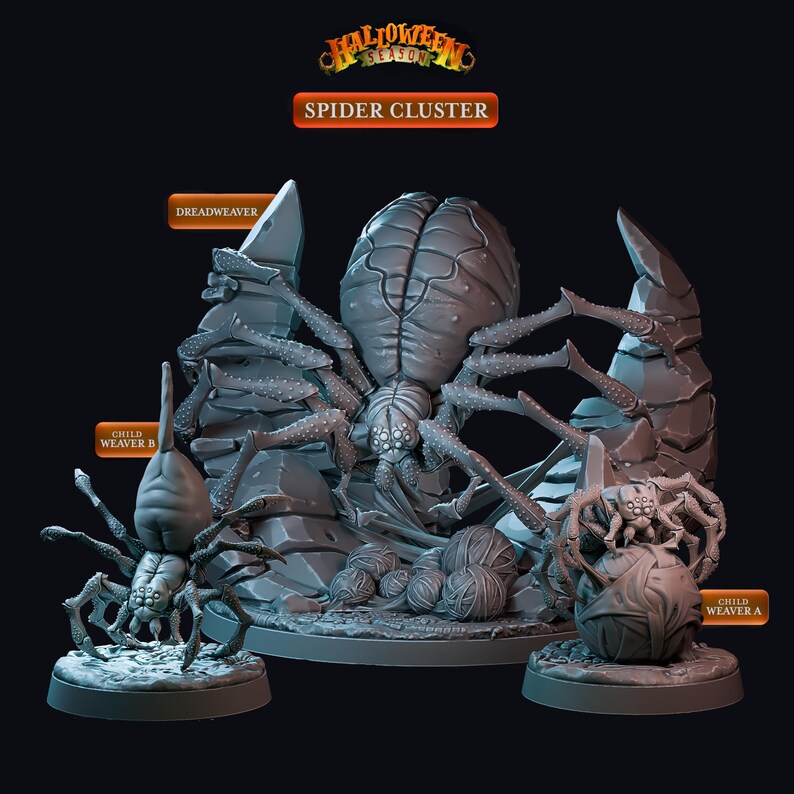Dnd Miniatures Halloween Season Dnd Miniatures STL Dnd 3D Printable