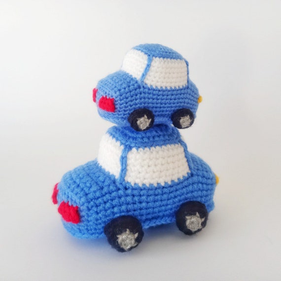 Crochet de voiture, voiture bleue, voiture bleue, voiture pour