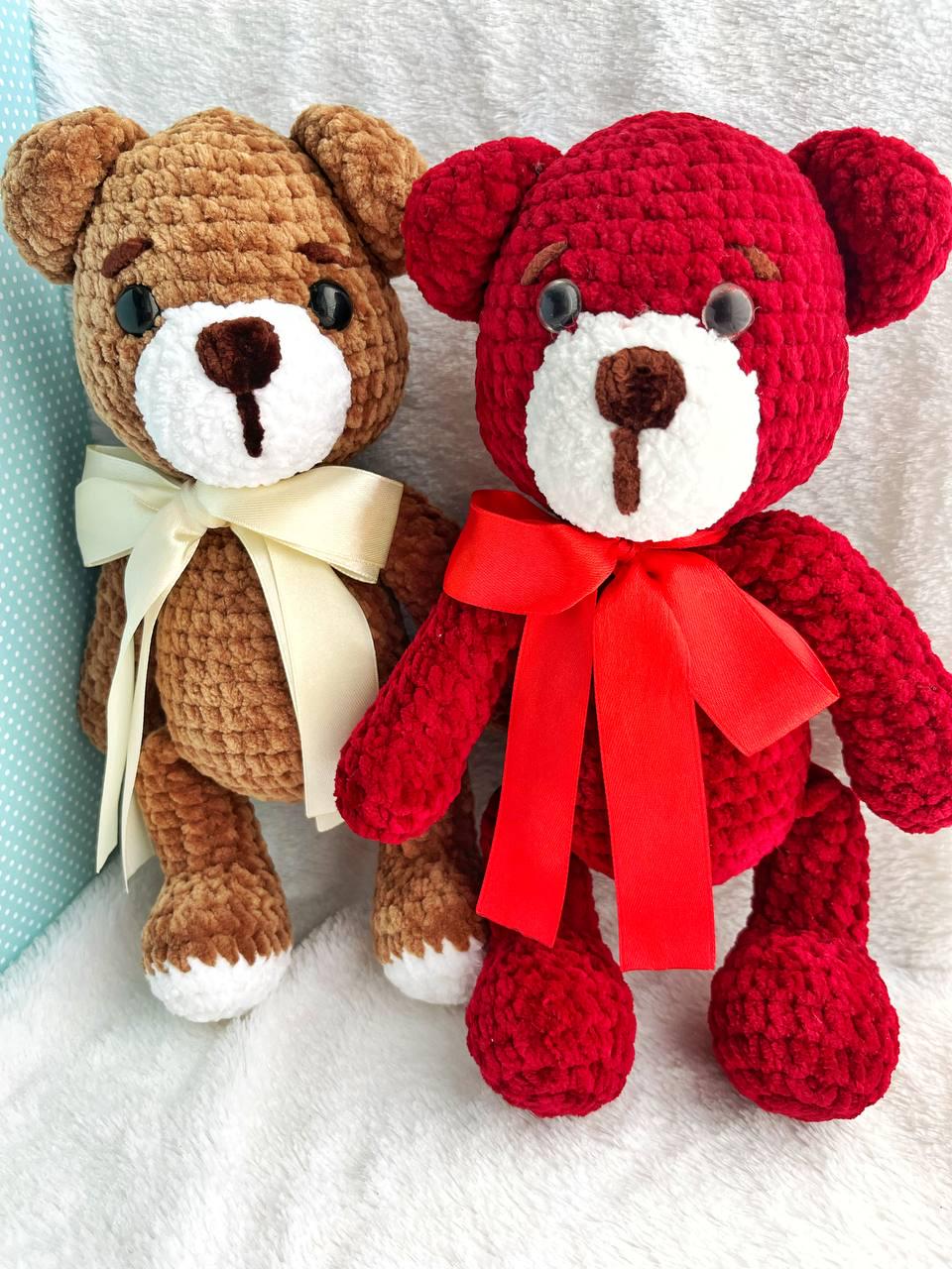 crochet tie for teddy bear