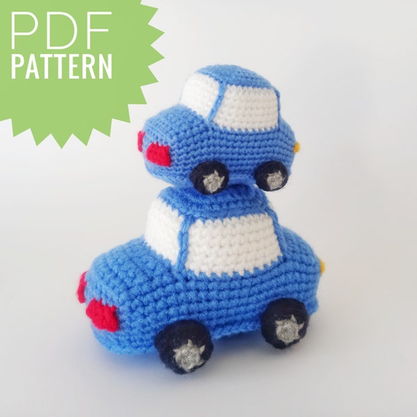 Modèle de voiture au crochet Modèle PDF Voiture Voiture au crochet Voiture jouet Voiture Amigurumi Crochet Mini modèle de voiture