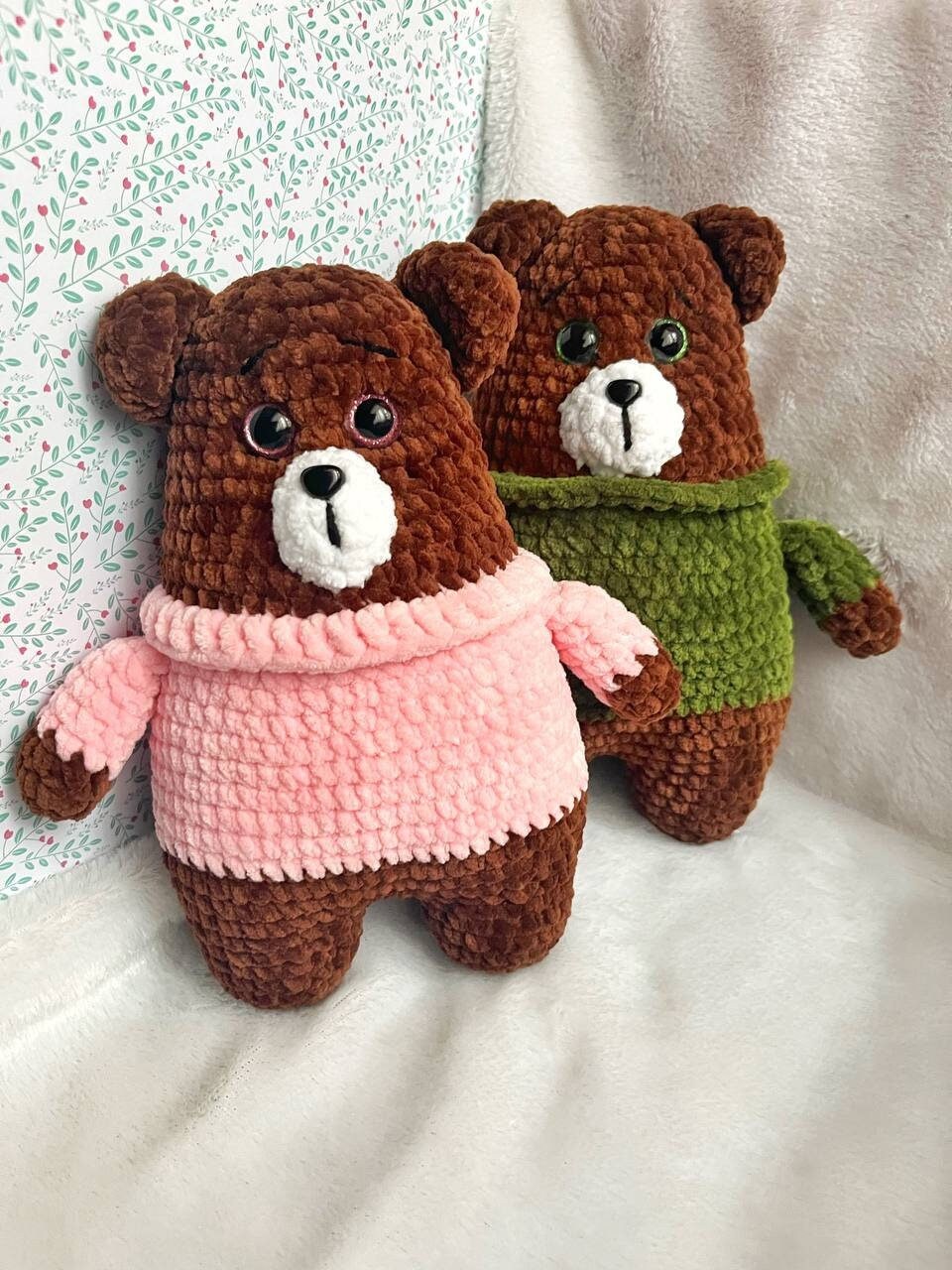 Crochet Plush Bear Crochet Bear Amigurumi Classic Amigurumi Teddy Bear