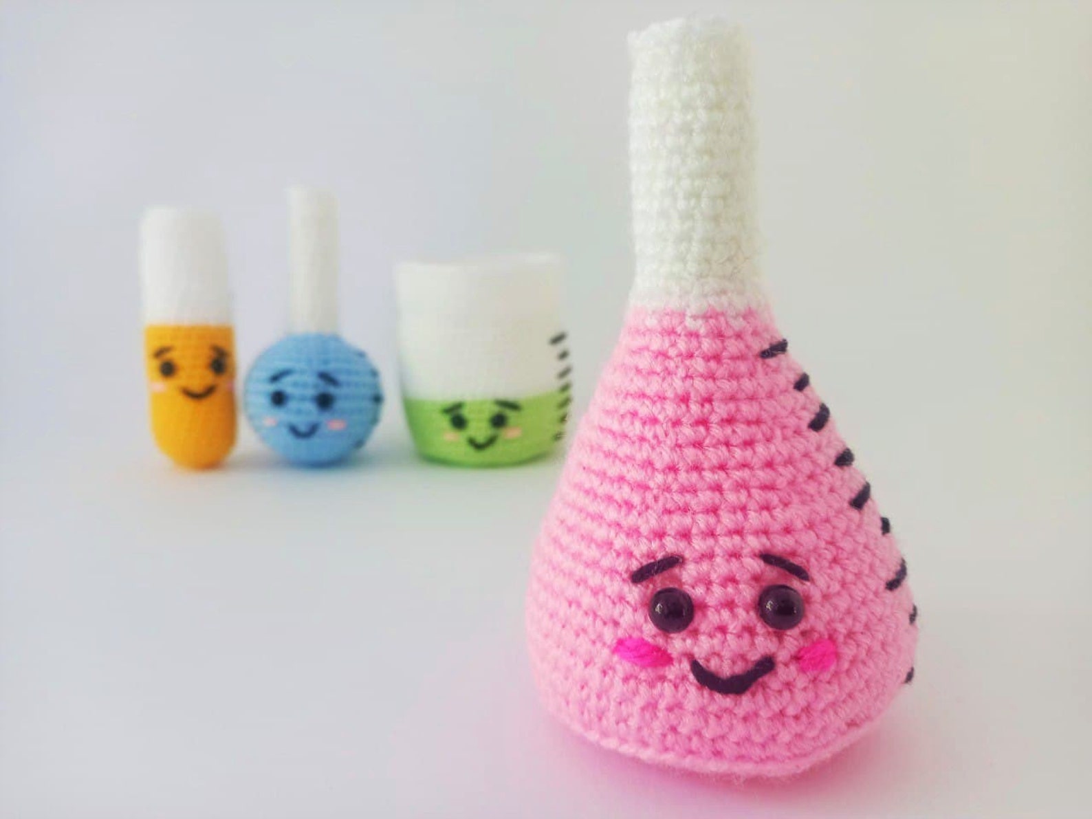 Chemistry Set Crochet. Crochet Pattern. Gift Plush Toys. Etsy