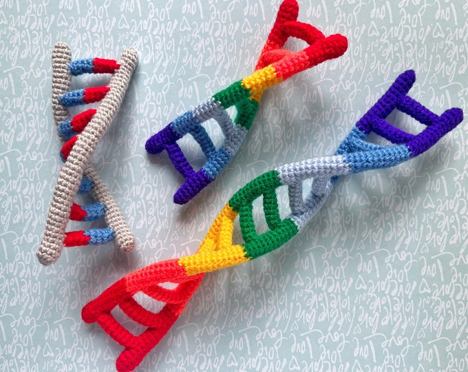 DNA Crochet DNA Handmade Crochet Crochet DNA toy Handmade Crochet Gift Plush Toys Science Educational Playset Medical plushie