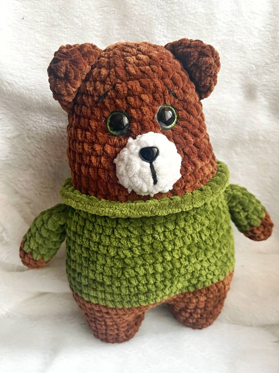 Crochet Plush Bear Crochet Bear Amigurumi Classic Amigurumi Teddy Bear