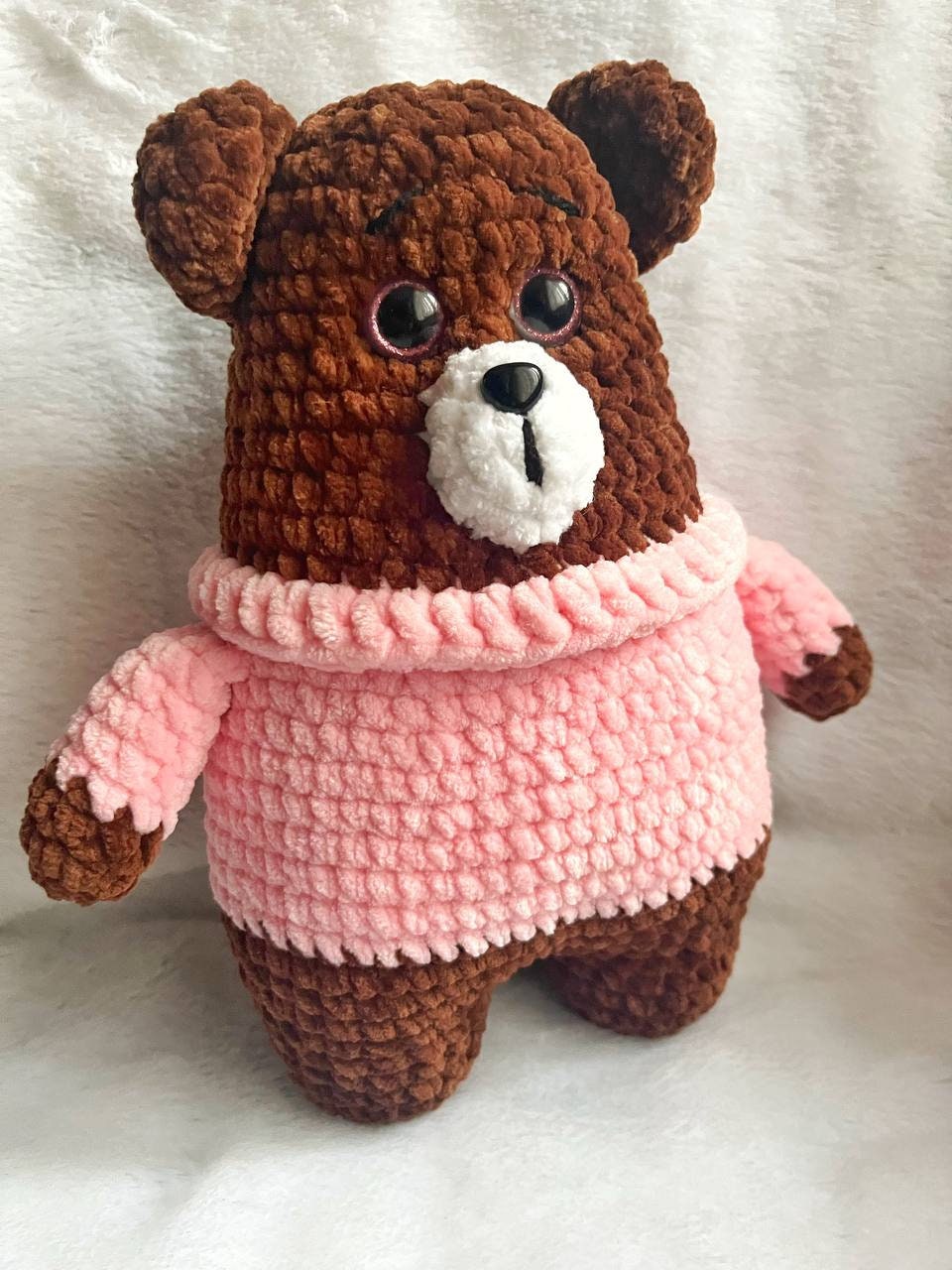 Crochet Plush Bear Crochet Bear Amigurumi Classic Amigurumi Teddy Bear