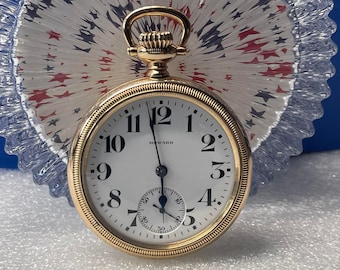 Beautiful E Howard Series 11 High Grade Railroad Pocket Watch 21 jewel 16 size Serviced!