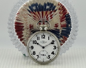 1934 Ball–Illinois Grade 810 Official Standard16 Size, 23 Jewels, 14K White Gold Filled Case