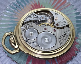 Montre De Poche Hamilton 992B — 10K Gold Filled — Vintage 1946 — Mécanique Manuelle
