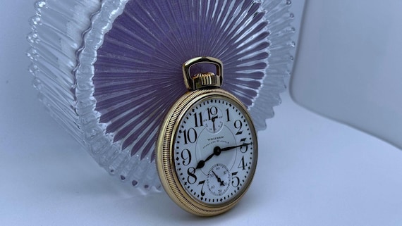 Waltham Vanguard Pocket Watch: 14K GF Mainliner C… - image 4