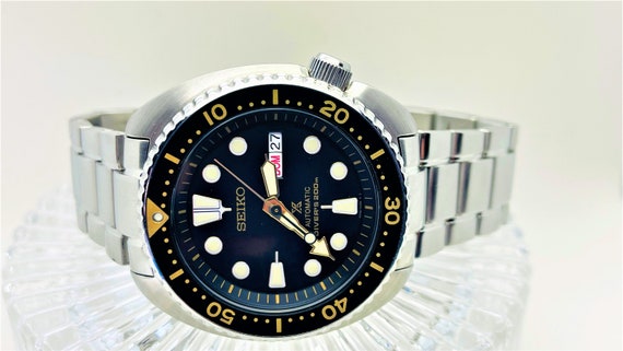 Large Seiko Prospex Turtle 4R36-04Y0 Air Diver Automatic S. - Etsy