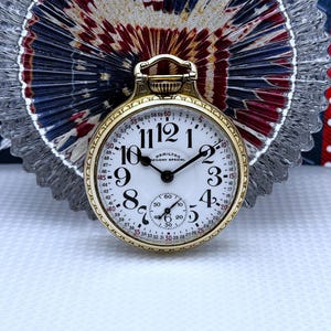 1954 Hamilton 992B Railway Special Pocket Watch 21j, 16s, Housed in a BOC 10K YGF Case SERVICED!
