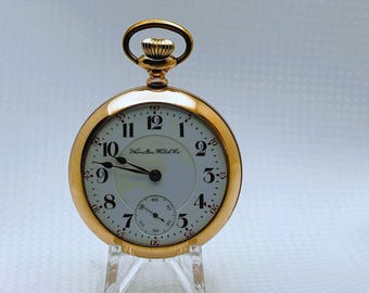 Hamilton 18 Size 21 Jewel Grade 940 Railroad Pocket Watch Serviced! c1903