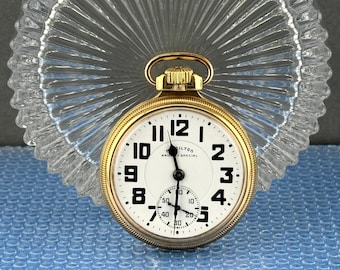 1948 Hamilton 992B Railway Special – 21 Jewel, 16 Size – Mainliner Display Case