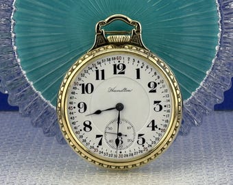 1917 Hamilton 950, 23J• 16S, Rare 14K Green Gold-Filled BOC Case