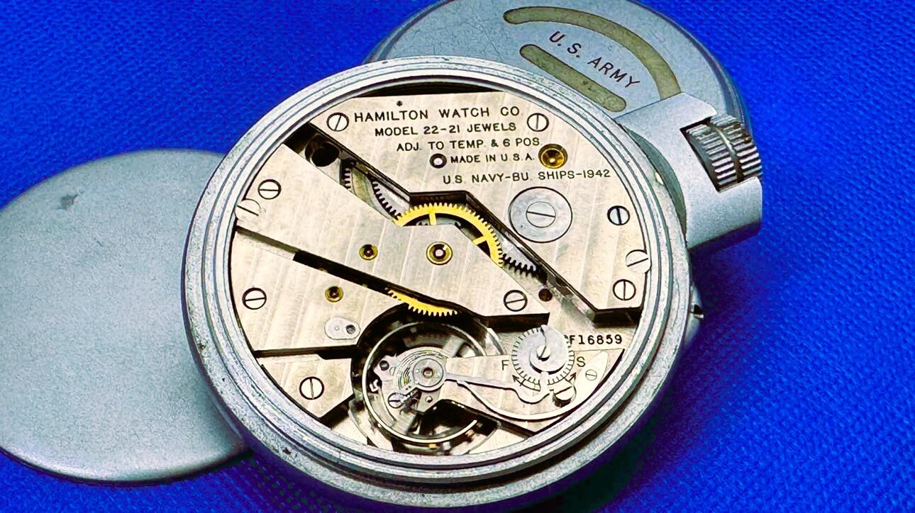 1942 Hamilton Model 22 WWII US Army Chronometer Deck Watch SERVICED Etsy Canada
