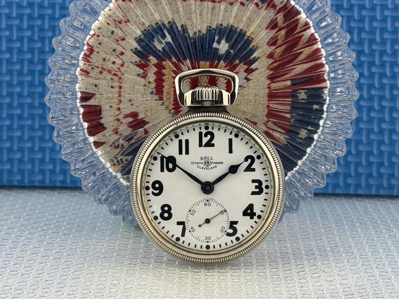 Length For Grade R 1928 Ball–illinois Grade 810 Watch – 23 Jewels, 16 Size, 14K White Gold ...