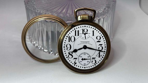 Waltham Vanguard Pocket Watch: 14K GF Mainliner C… - image 6