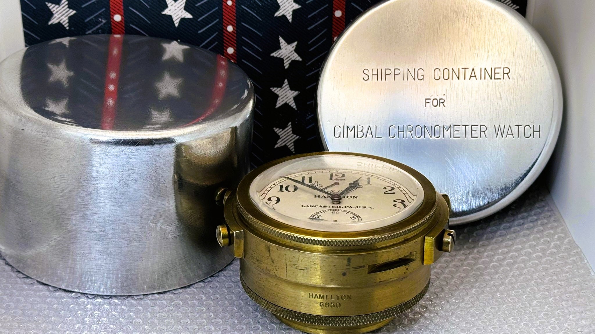 Excellent WWII Hamilton Chronometer U.S. NAVY BU. Ships
