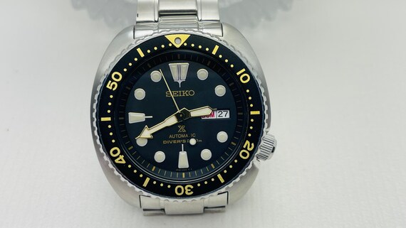 Large Seiko Prospex Turtle 4R36-04Y0 Air Diver Automatic S. - Etsy