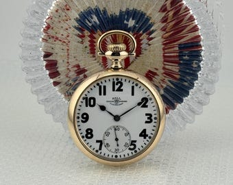 Rare 1925 Ball Hamilton 999R – 23 Jewels – 16 Size – Original Ball 14K YGF Case