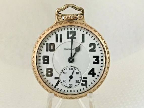 1953 Hamilton 992B Railroad Pocket Watch 21j 16s Housed in 10K G.F. Bar Over Crown Case Etsy UK