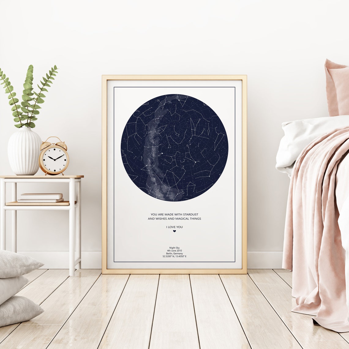 Personalisierte Sternenkarte Sternkarte im Moment | Etsy