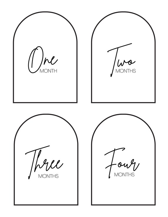 Baby Monthly Milestone Printable - Etsy