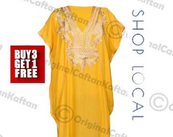 Caftan 10 couleurs + caftan robe marocaine pour femme coton doux vêtements de détente ethniques longue robe motif brodé taille unique robe maxi couture plus