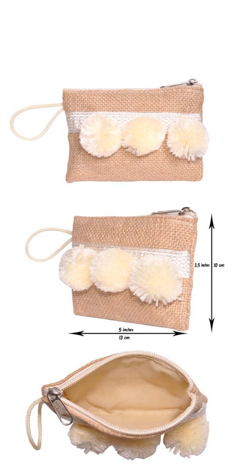 GEVULDE GEVULDE Marokkaanse poef poefleer, vulling voetenbankhoes, handgemaakt, stoel, kinderkamer, poef, rond, inzetstuk, boho, natuurlijk, paar Pom Pom Mini Purse