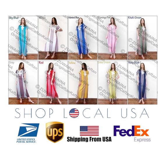 women's cotton caftans