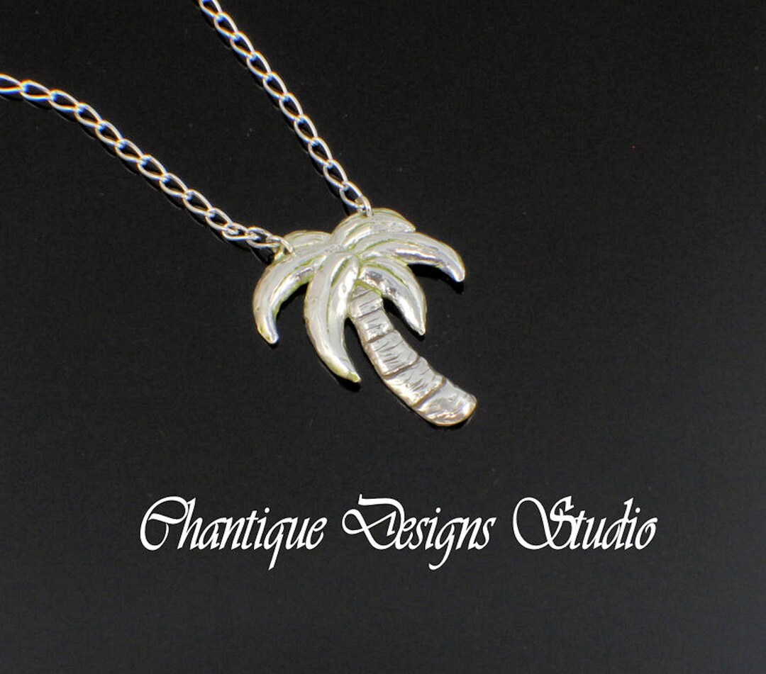 Swaying Palm Tree Necklace Etsy