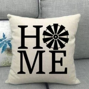 Farmhouse pillow covers,  farm theme windmill home decor, Farmhouse kitchen pillows and covers.