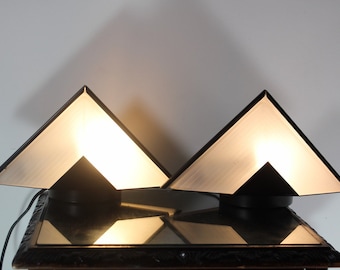 Lampe Pyramide 1980 vintage Allemande x2