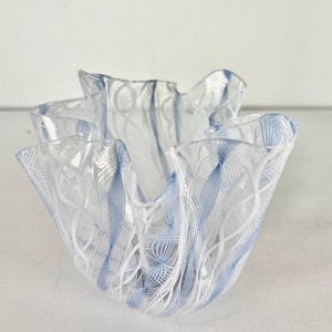 Venini Vase Murano Fazzoletto handkerchief Fulvio Bianconi1950-60