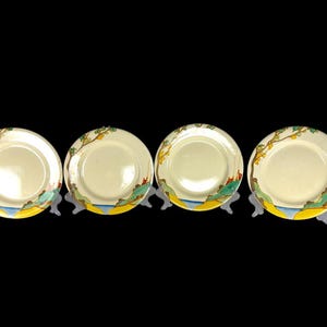 Clarice Cliff Bizarre &quot;secrets&quot; Art deco Plates x5 England 1930