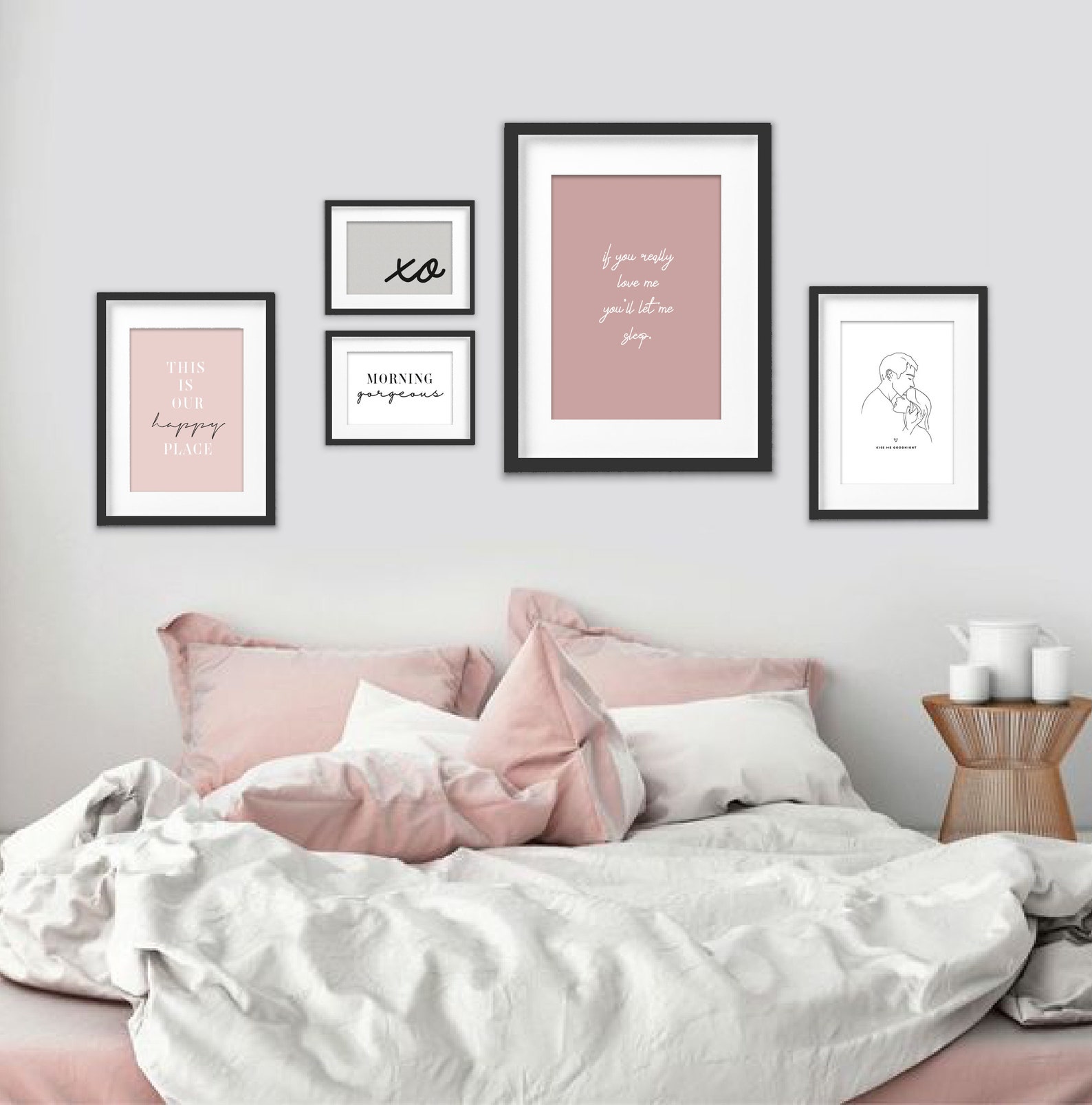 Bedroom Wall Art Print Typography Print Wall Art Quote Etsy