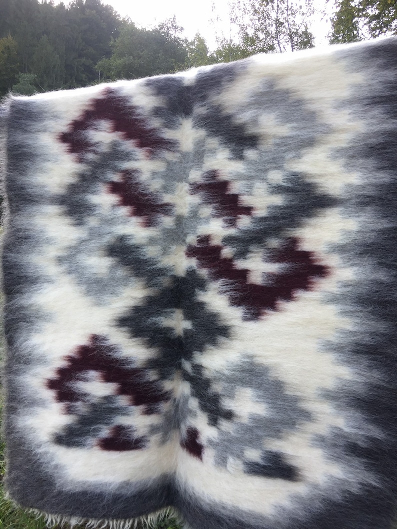 Warm wool blanket from Ukraine throw the blanket on the bed Etsy