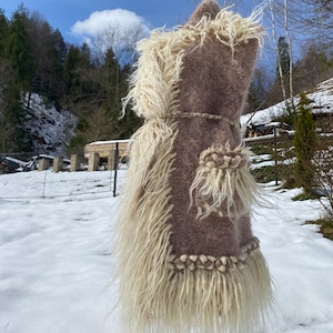 Natural sheep wool vest/Ukrainian handmade cardigan/Ukrainian crafts