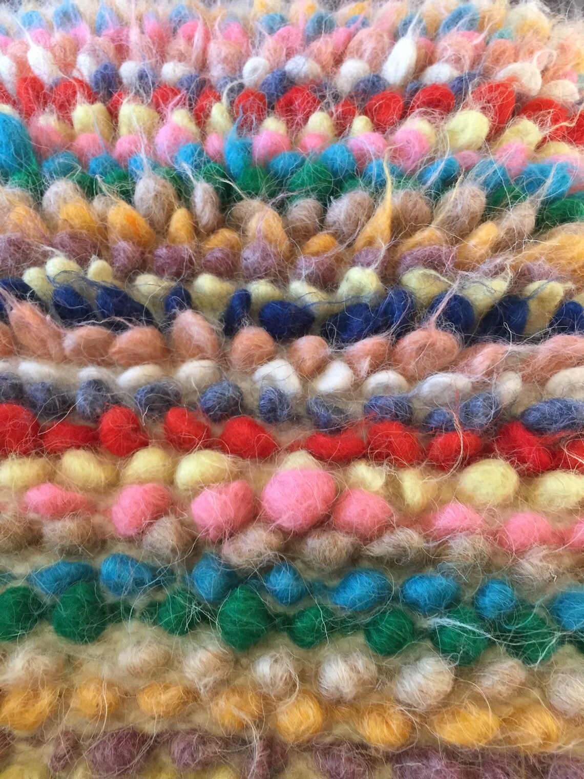 Blanket sheep wool Woven gift Little Rug Natural wool blanket Etsy