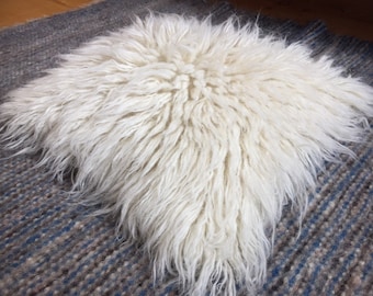 Hand Woven Wool Pillow Cover: Natural Eco White, Sofa Decor